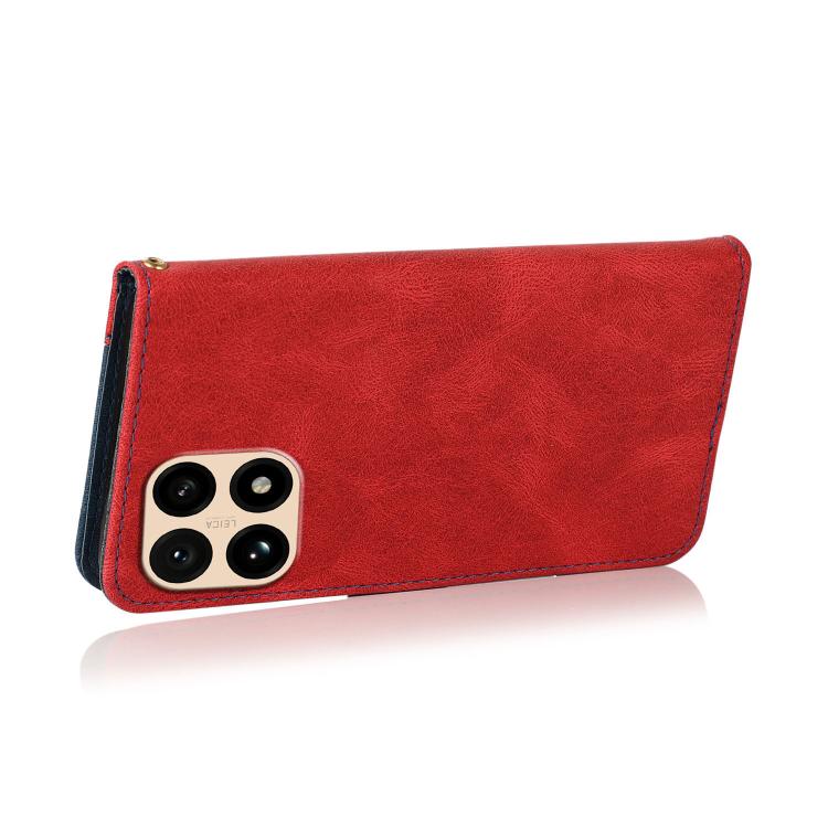 For Redmi 15T 5G Dual-color Stitching Leather Phone Case