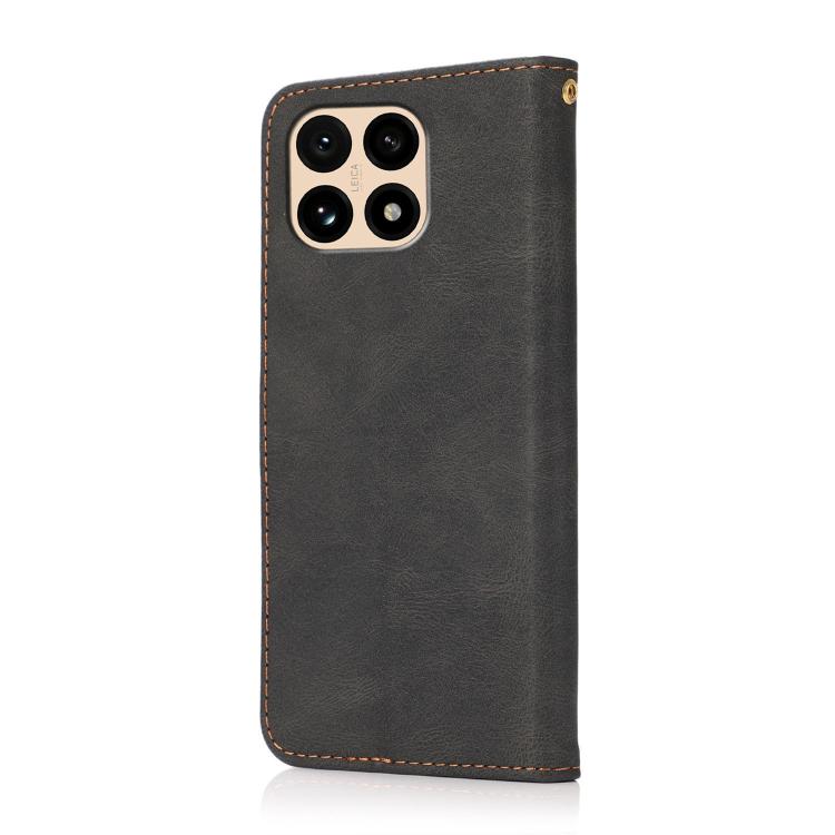 For Redmi 15T 5G Dual-color Stitching Leather Phone Case