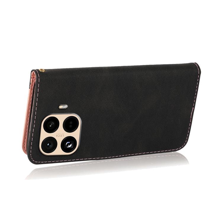 For Redmi 15T Pro 5G Dual-color Stitching Leather Phone Case