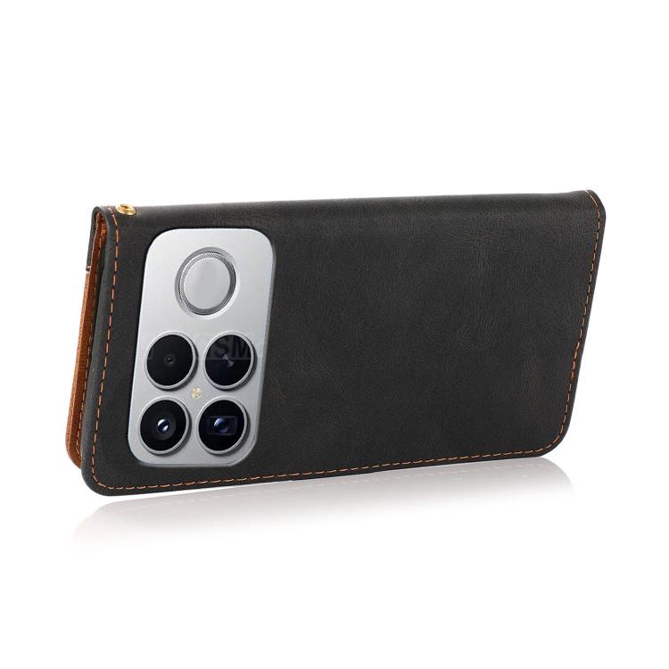 For Redmi K90/Poco F8 Pro Dual-color Stitching Leather Phone Case