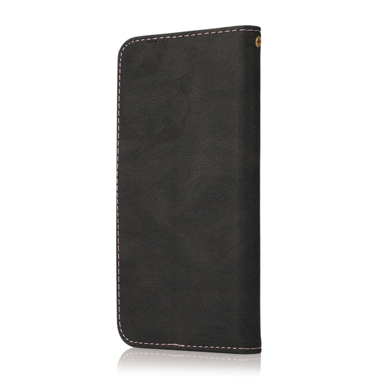 For Xiaomi Poco F6 Pro Dual-color Stitching Leather Phone Case