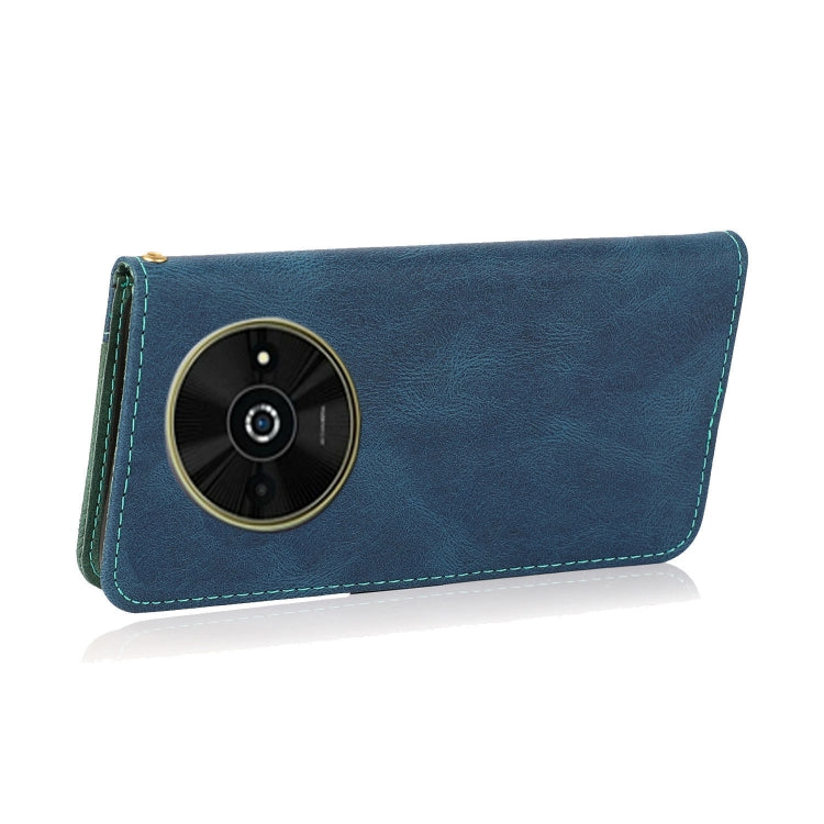 For Xiaomi Poco C61 Dual-color Stitching Leather Phone Case