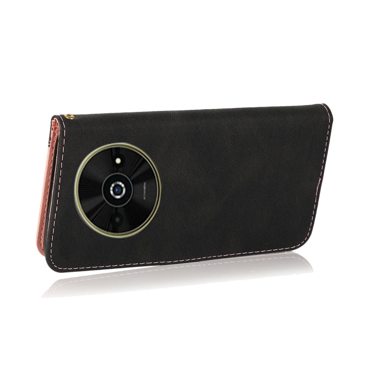 For Xiaomi Poco C61 Dual-color Stitching Leather Phone Case