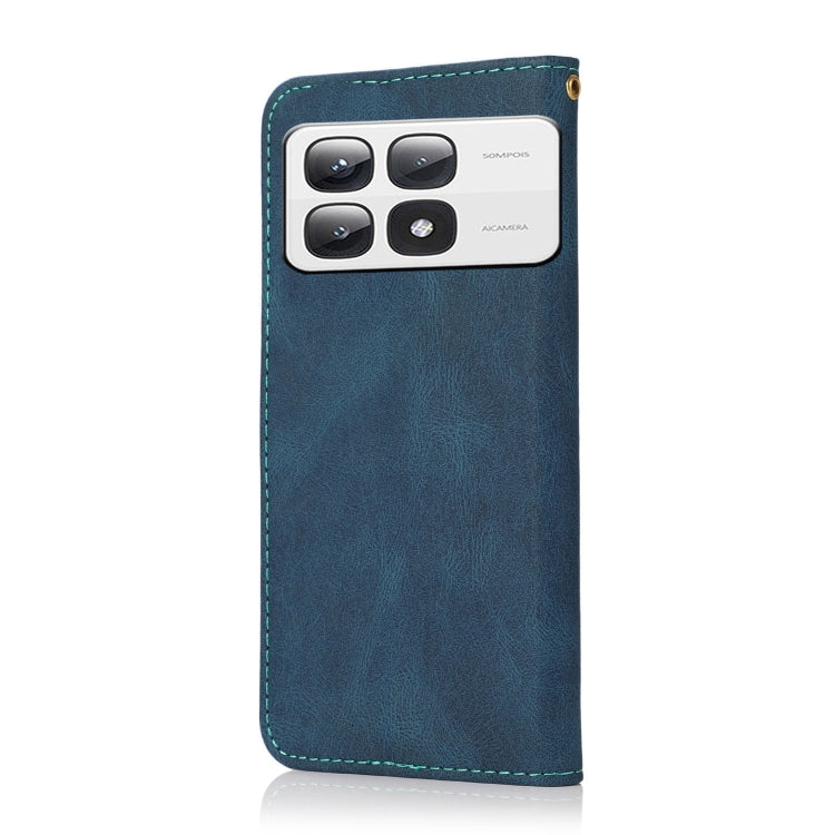 For Xiaomi 14T Pro Dual-color Stitching Leather Phone Case