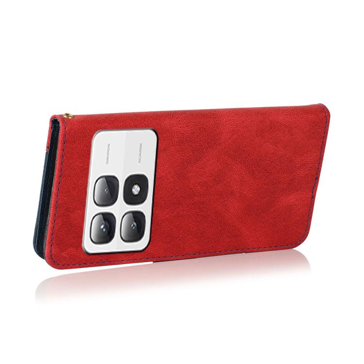 For Xiaomi 14T Pro Dual-color Stitching Leather Phone Case