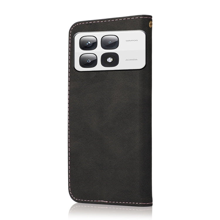 For Xiaomi 14T Pro Dual-color Stitching Leather Phone Case