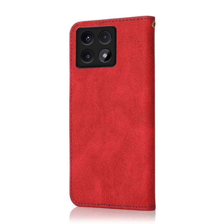 For Xiaomi 14T Dual-color Stitching Leather Phone Case