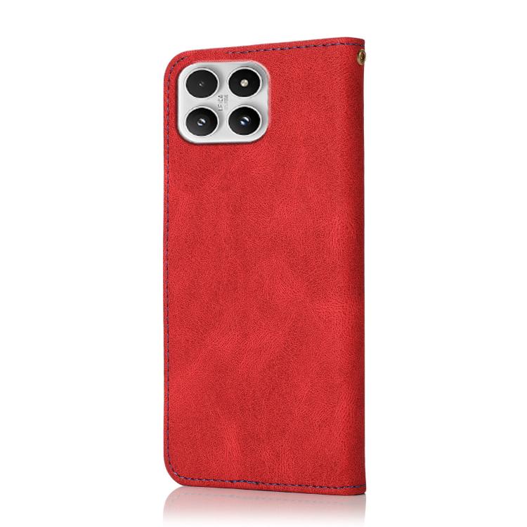 For Xiaomi 17 Dual-color Stitching Leather Phone Case
