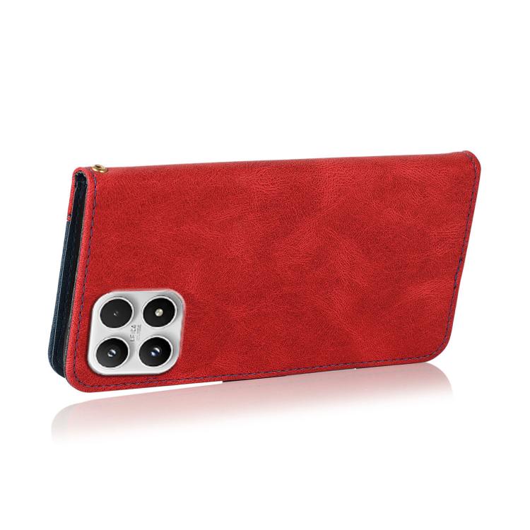For Xiaomi 17 Dual-color Stitching Leather Phone Case