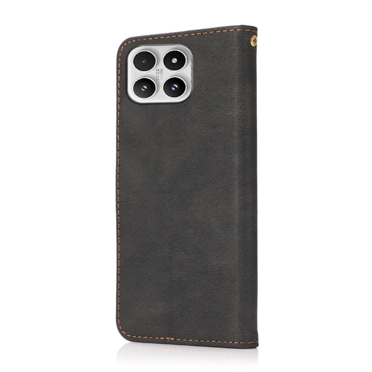 For Xiaomi 17 Dual-color Stitching Leather Phone Case