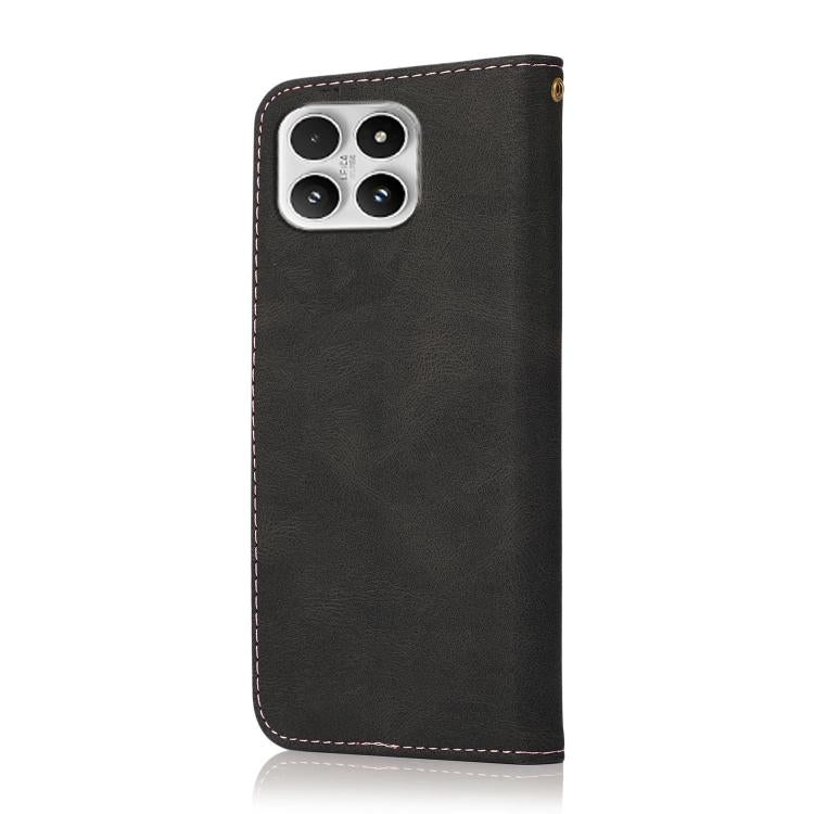 For Xiaomi 17 Dual-color Stitching Leather Phone Case