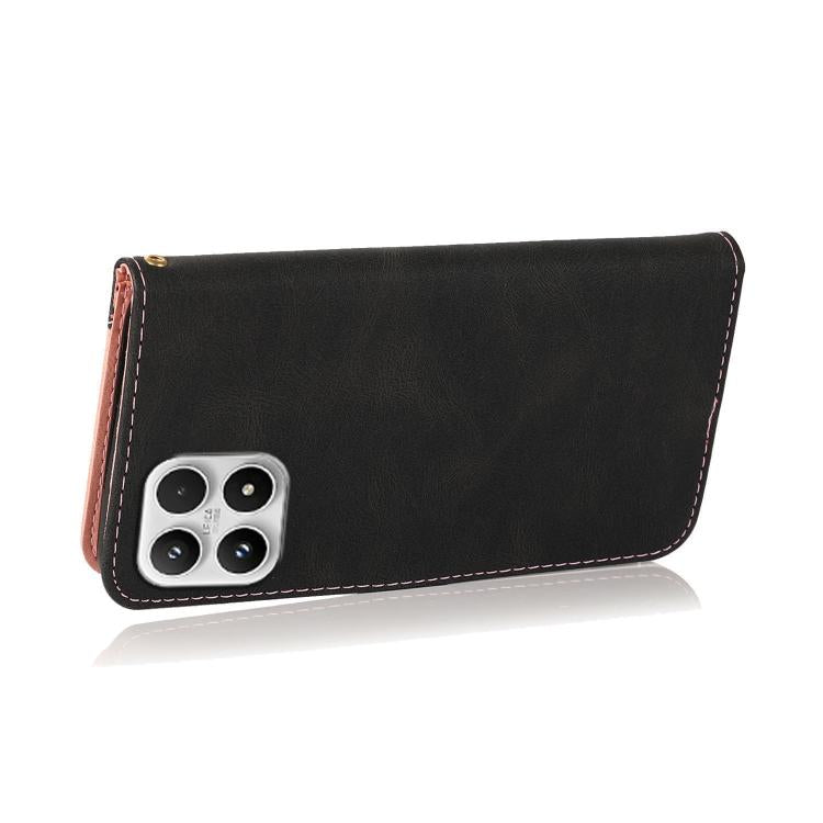 For Xiaomi 17 Dual-color Stitching Leather Phone Case