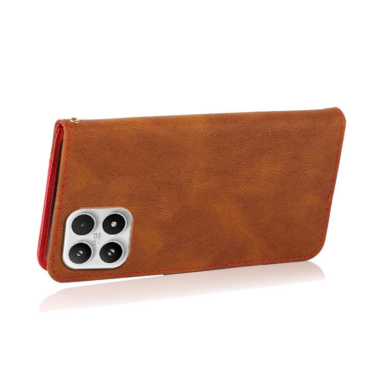 For Xiaomi 17 Dual-color Stitching Leather Phone Case
