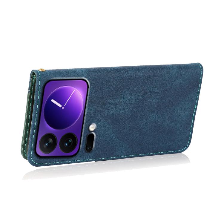 For Xiaomi 17 Pro Dual-color Stitching Leather Phone Case