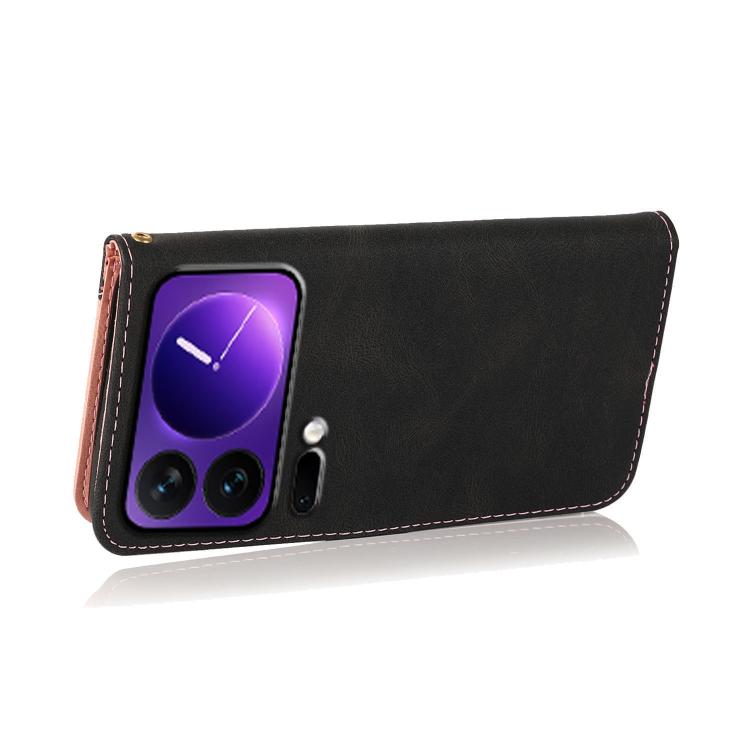 For Xiaomi 17 Pro Dual-color Stitching Leather Phone Case
