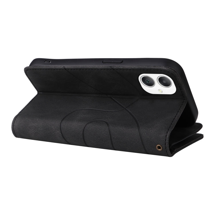 For Samsung Galaxy A06 4G Dual-color 9 Card Slots Zipper Wallet Leather Phone Case