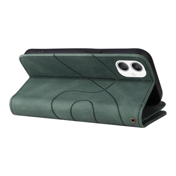 For Samsung Galaxy A06 4G Dual-color 9 Card Slots Zipper Wallet Leather Phone Case