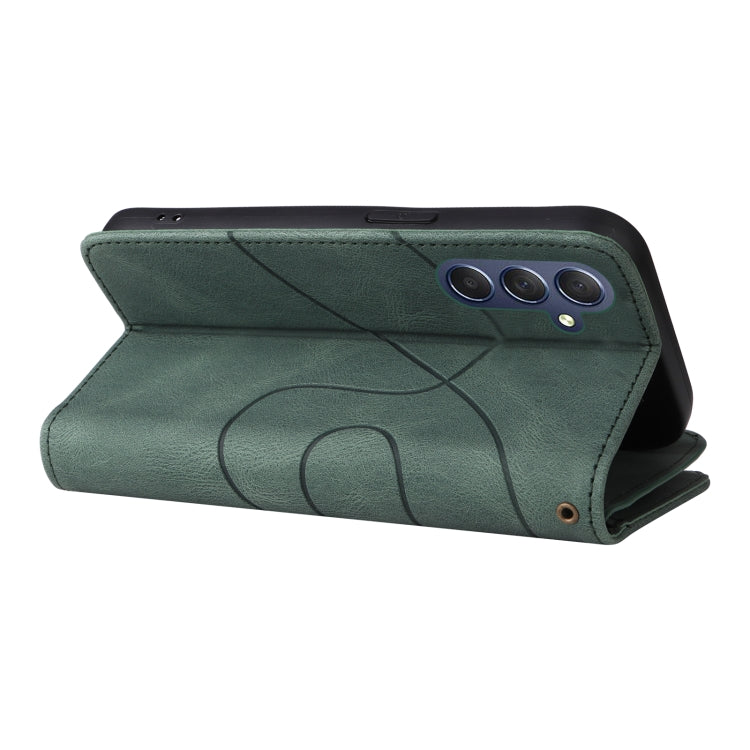 For Samsung Galaxy A16 5G Dual-color 9 Card Slots Zipper Wallet Leather Phone Case