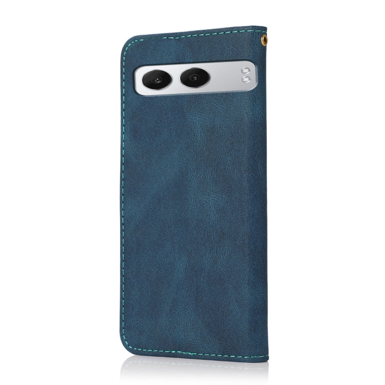 For OnePlus Nord 4 Dual-color Stitching Leather Phone Case