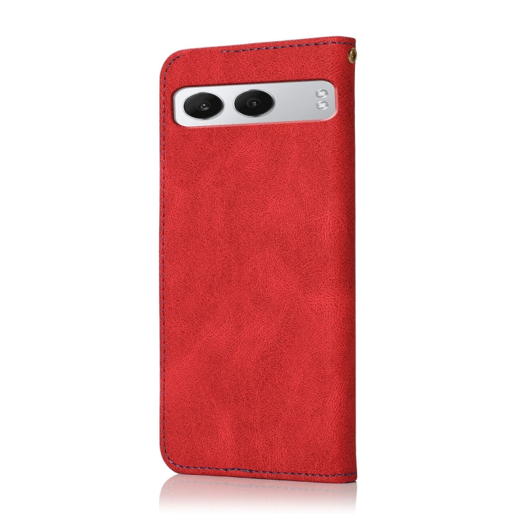 For OnePlus Nord 4 Dual-color Stitching Leather Phone Case