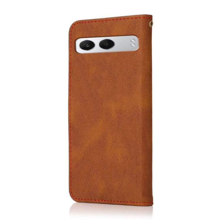 For OnePlus Nord 4 Dual-color Stitching Leather Phone Case