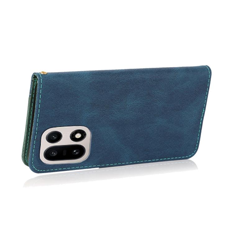 For OnePlus 15 Dual-color Stitching Leather Phone Case