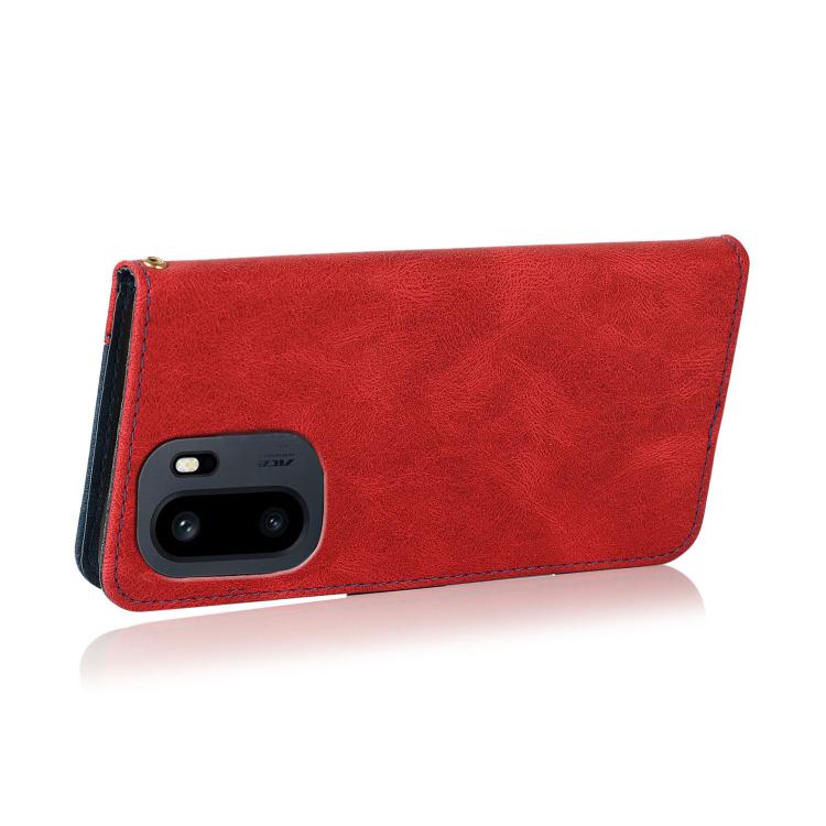 For OnePlus Ace 6 Dual-color Stitching Leather Phone Case