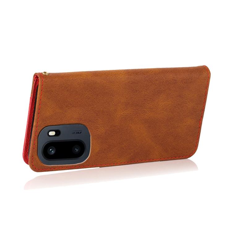 For OnePlus Ace 6 Dual-color Stitching Leather Phone Case