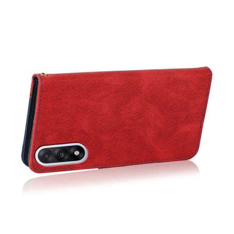 For OnePlus Nord 5 Dual-color Stitching Leather Phone Case