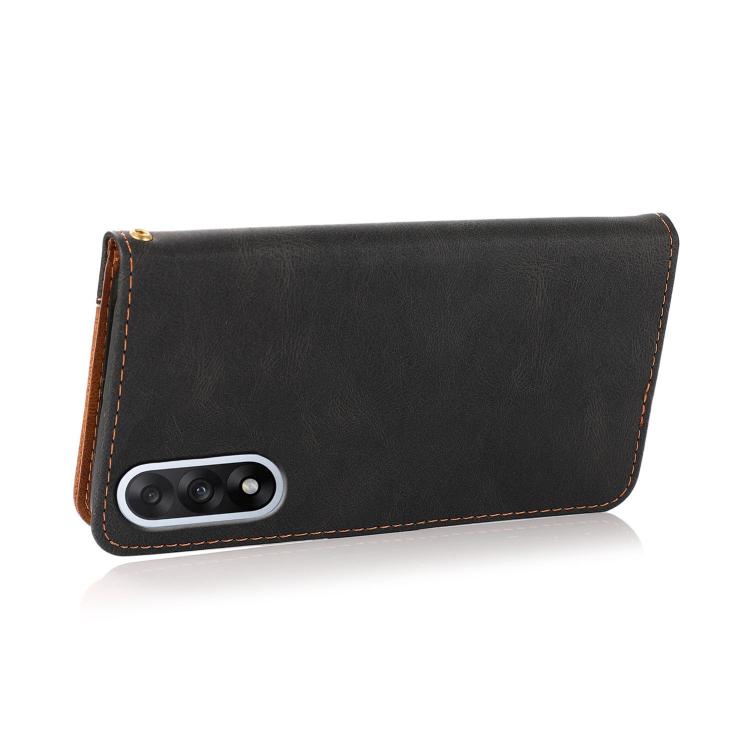 For OnePlus Nord 5 Dual-color Stitching Leather Phone Case