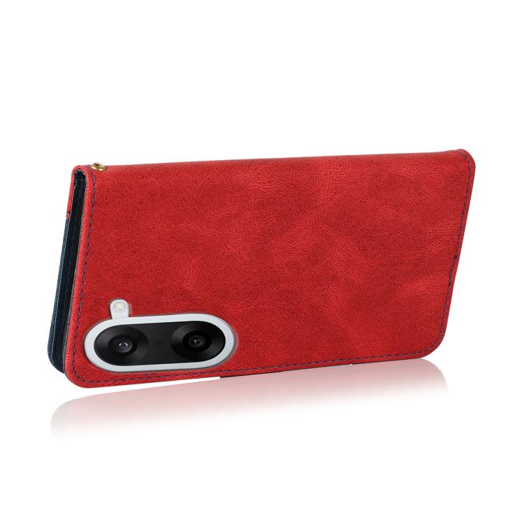 For OnePlus Nord CE5 Dual-color Stitching Leather Phone Case