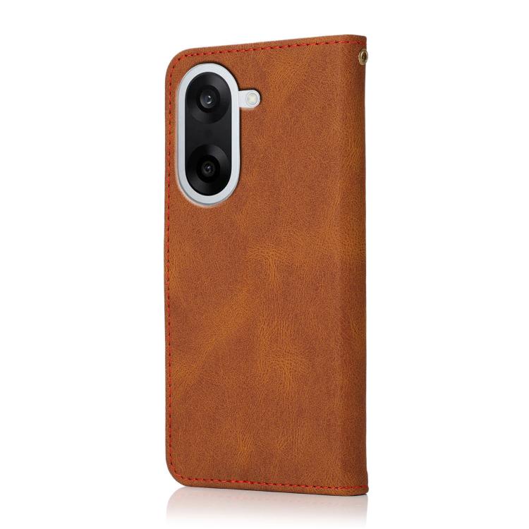 For OnePlus Nord CE5 Dual-color Stitching Leather Phone Case