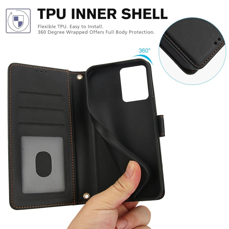 For Redmi 13C 4G / Poco C65 / Poco M6 5G Skin Feel Pure Color Card Slots Leather Phone Case with Dual Lanyard