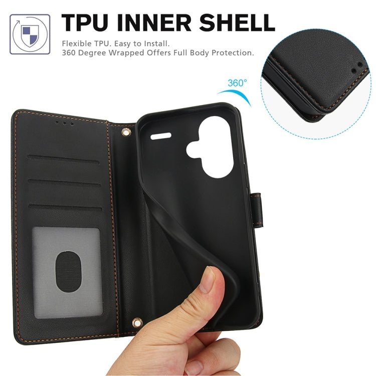 For Redmi Note 13 Pro+ 5G Global Skin Feel Pure Color Card Slots Leather Phone Case with Dual Lanyard