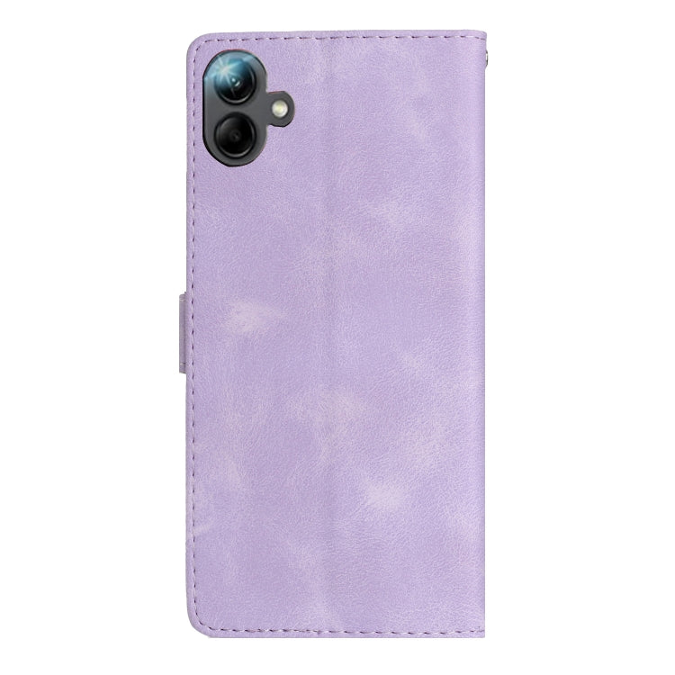 For Samsung Galaxy A06 4G Flower Butterfly Embossing Pattern Leather Phone Case