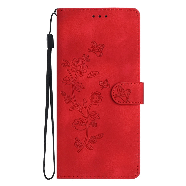 For Samsung Galaxy A16 5G Flower Butterfly Embossing Pattern Leather Phone Case