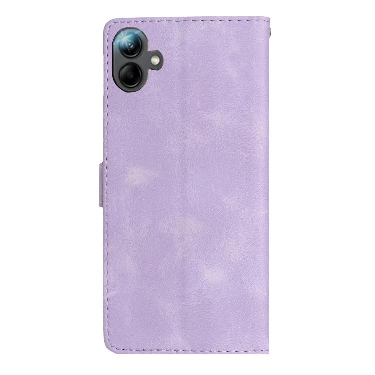 For Samsung Galaxy A07 5G Flower Butterfly Embossing Pattern Leather Phone Case