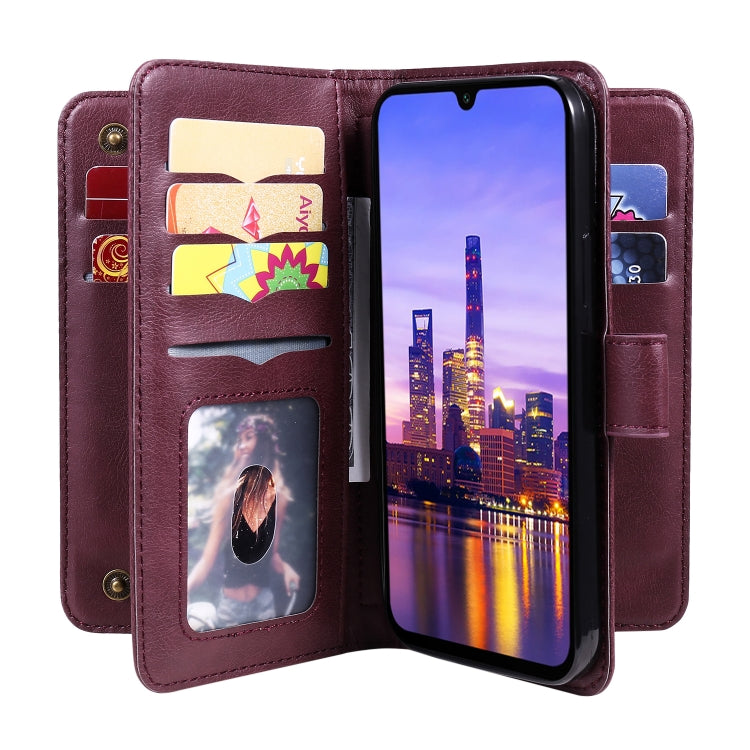 For Samsung Galaxy A16 5G Multi-Function Wallet 10 Card Slots Leather Phone Case