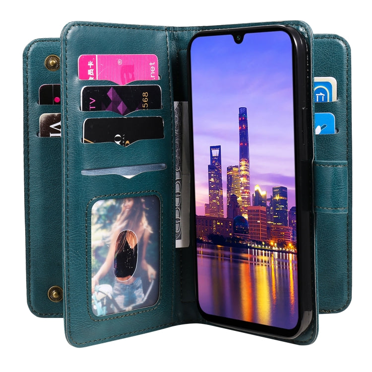 For Samsung Galaxy A16 5G Multi-Function Wallet 10 Card Slots Leather Phone Case