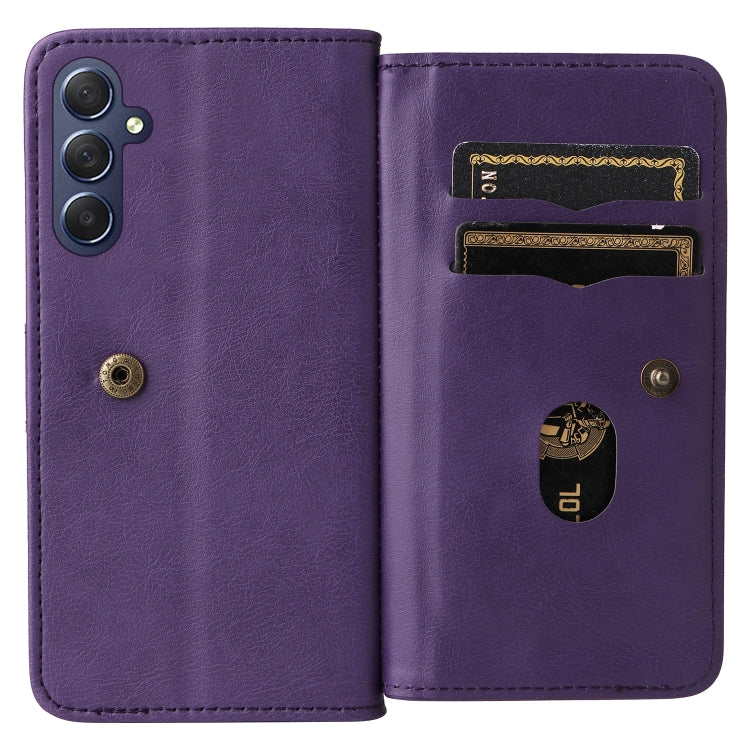 For Samsung Galaxy A16 5G Multi-Function Wallet 10 Card Slots Leather Phone Case