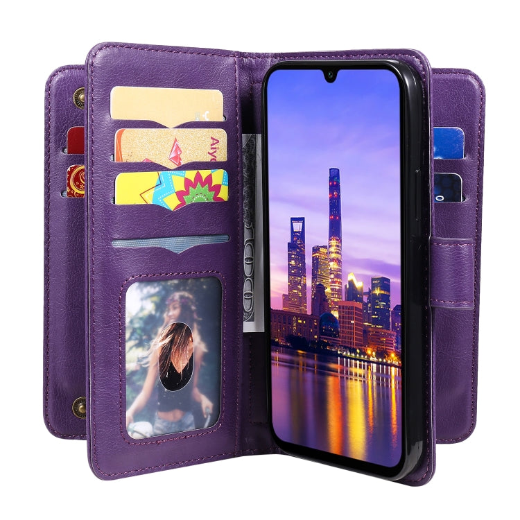 For Samsung Galaxy A16 5G Multi-Function Wallet 10 Card Slots Leather Phone Case