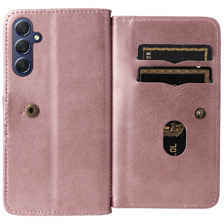 For Samsung Galaxy A16 5G Multi-Function Wallet 10 Card Slots Leather Phone Case