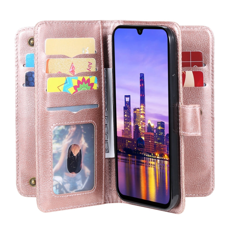 For Samsung Galaxy A16 5G Multi-Function Wallet 10 Card Slots Leather Phone Case