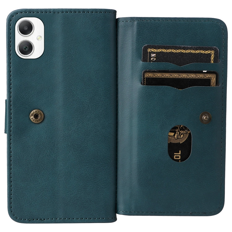 For Samsung Galaxy A06 4G Multi-Function Wallet 10 Card Slots Leather Phone Case