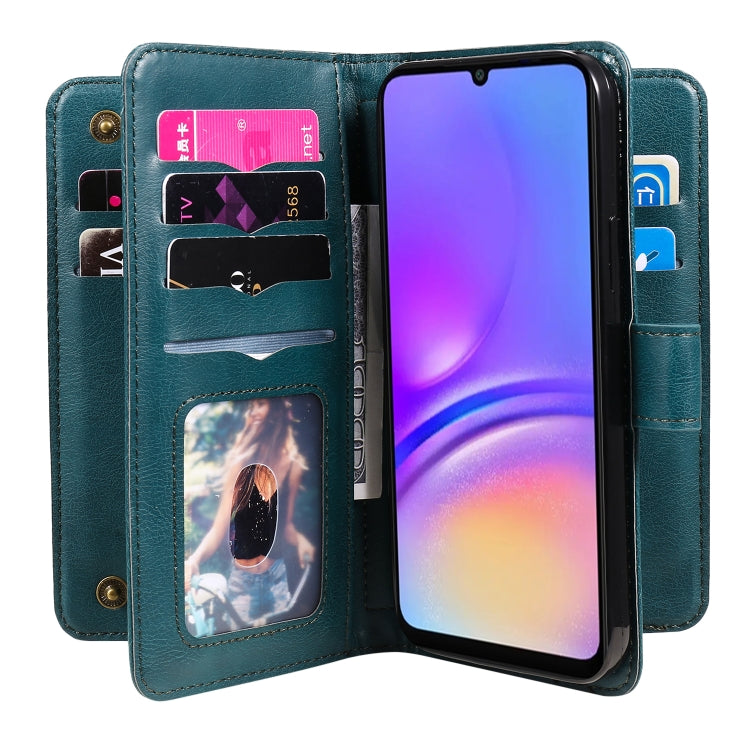 For Samsung Galaxy A06 4G Multi-Function Wallet 10 Card Slots Leather Phone Case