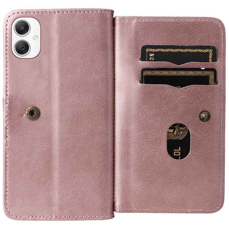 For Samsung Galaxy A06 4G Multi-Function Wallet 10 Card Slots Leather Phone Case