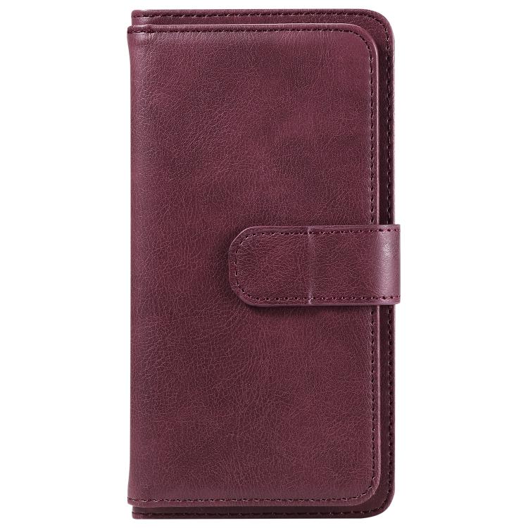 For Galaxy A27 5G Multi-Function Wallet 10 Card Slots Leather Phone Case