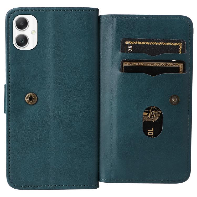 For Galaxy A27 5G Multi-Function Wallet 10 Card Slots Leather Phone Case