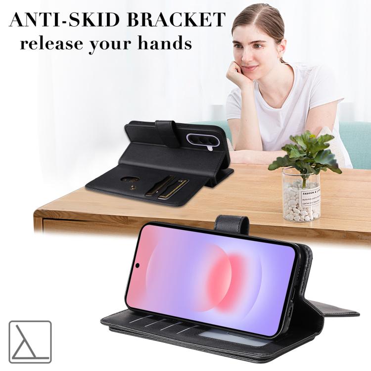 For Galaxy A27 5G Multi-Function Wallet 10 Card Slots Leather Phone Case