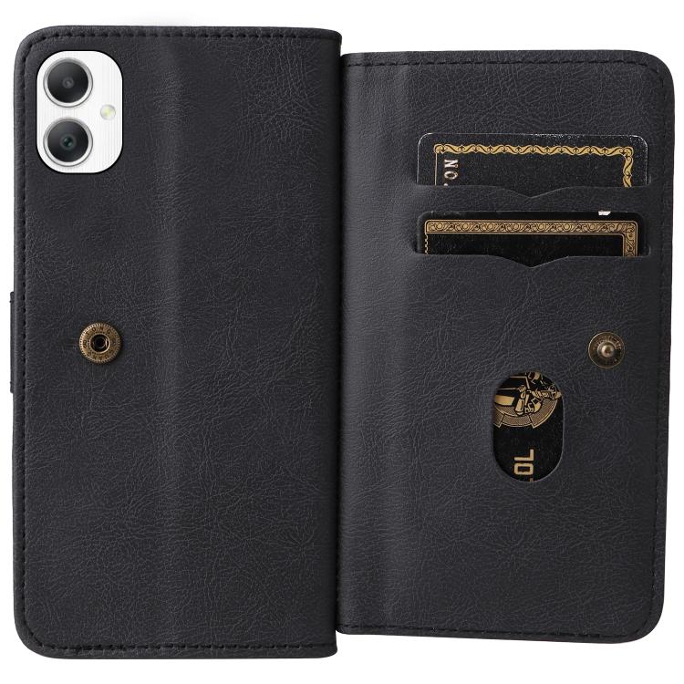 For Galaxy A27 5G Multi-Function Wallet 10 Card Slots Leather Phone Case